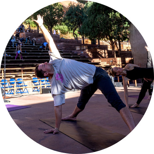 Person doing yoga